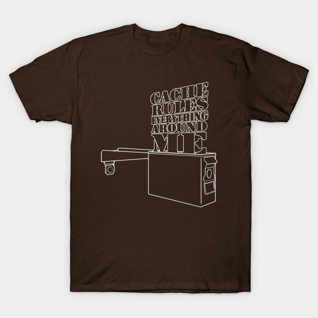 Cache Rules Everything Around Me T-Shirt by onloanfromgod